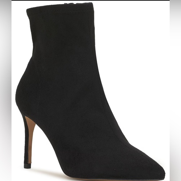 Jessica Simpson black Semaja Faux Suede Pointed Toe Booties 7.5 - Picture 4 of 14